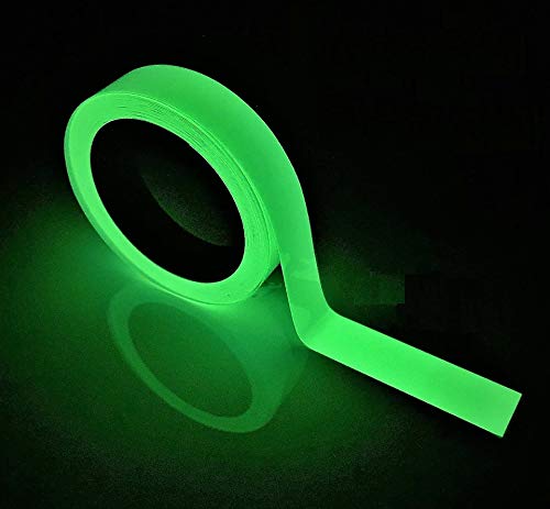 JSITON Glow in The Dark Tape - 65 FT X 0.5 Inch Luminous Photoluminescent/Luminescent Emergency Roll Safety Egress Markers Stairs, Walls, Steps, Exit Sign. Glowing Pro Theatre Stage Floor (65 ft X 0.5 inch) - Image 4
