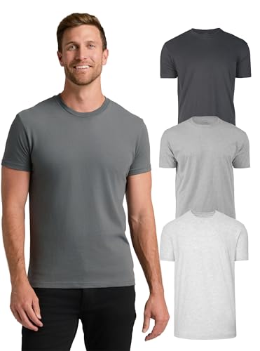 True Classic Mens T-Shirts – Short Sleeve Crew Neck T Shirts for Man, Cotton Blend Plain Novelty Men's T-Shirts, Pack of 3, Variety, XL - Image 1