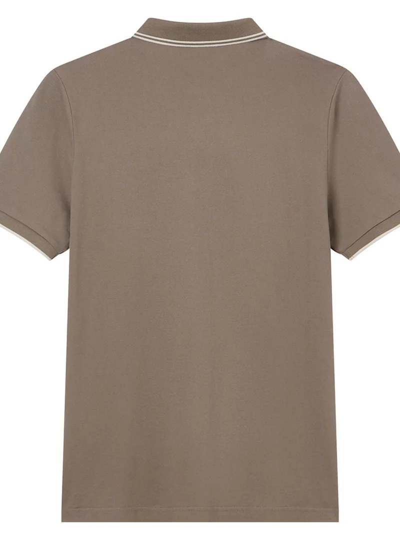 GIORDANO  Men’s Slim Pique Solid Polo with Flat Knit Collar for Men | Best Price UAE