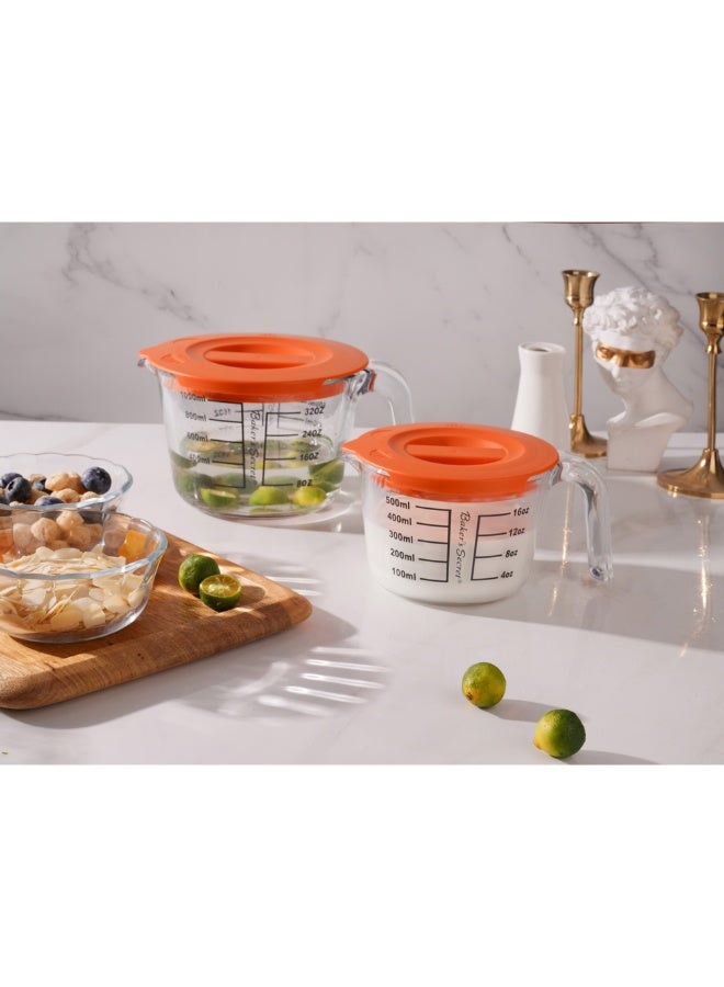 Baker's Secret 500ml Measuring Cup with Plastic Lid – Durable Kitchen Accessory for Accurate Measuring & Spill-Free Storage - Image 2
