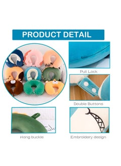 Excefore Cartoon Travel Pillow, Comfortable Neck Pillow, Airplane Memory Foam Travel Pillow, Suitable for Airplane, Car, Train, Bus (Unicorns)  - Image 3