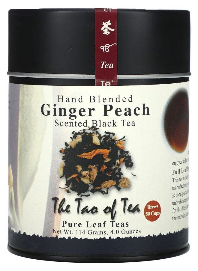 The Tao of Tea - Hand Blended Scented Black Tea Ginger Peach 4 oz (114 g) - Image 1