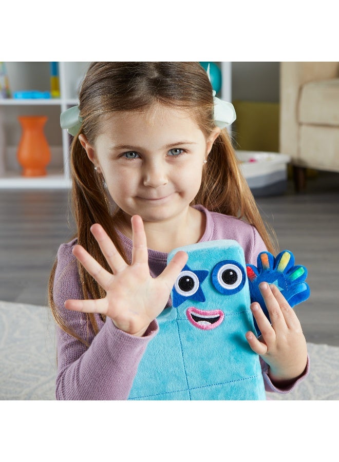 Learning Resources Sing-Along Numberblock Five (Interactive Plush, Ages 3+) - Image 2