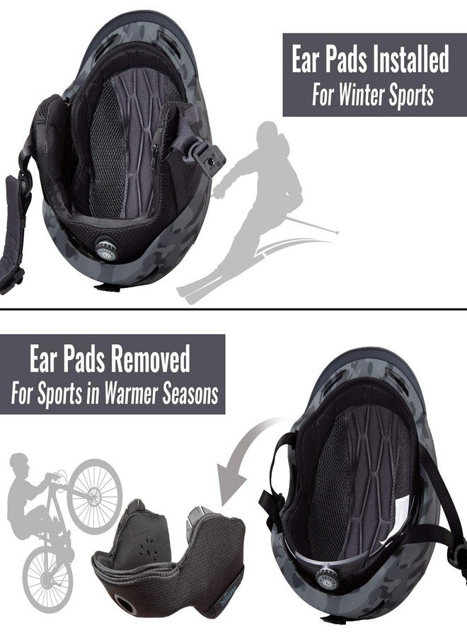 TurboSke Ski Helmet Snowboard Helmet - Active Ventilation Audio Compatible Snow Sports Luxury Helmet with ASTM Certified Safety for Men Women and Youth S(20”-21.75”/51-55cm) gray - Image 5