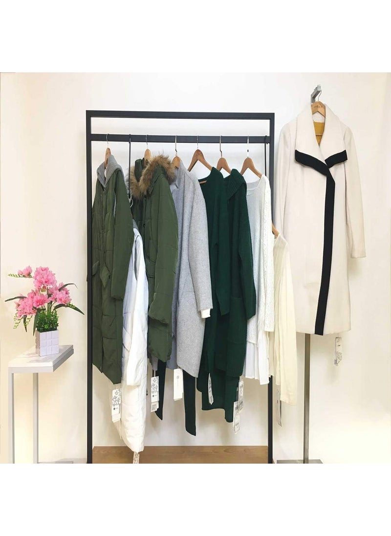 ROLLYWARE Rollyware Extra Wide Shoulder Anti Slip Technology Dark Brown Wooden Coat Hangers Retro Finish Solid Wood Coat Hangers Glossy Finish with Extra Thick Chrome Hooks Pack of 1  - Image 3