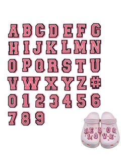 SYOSI Shoe Decoration Charms, Shoe Charms for Croc, 37 Pcs Letters Numbers Shoe, A-Z Letters & 0-9# Numbers for Bracelets, Decoration for Boys and girls Teens Party Favor Birthday Gifts  - Image 1