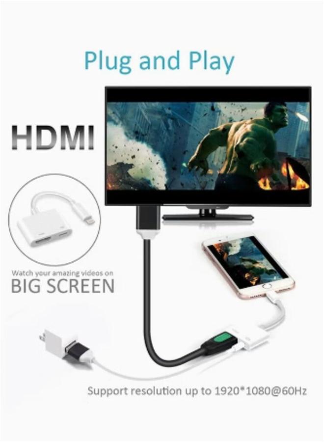 PROMASS Lightning To HDMI Digital Av Adapter White - Image 3