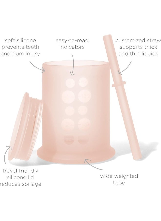 Olababy Olababy Silicone Training Cup with Straw Lid  - Image 2
