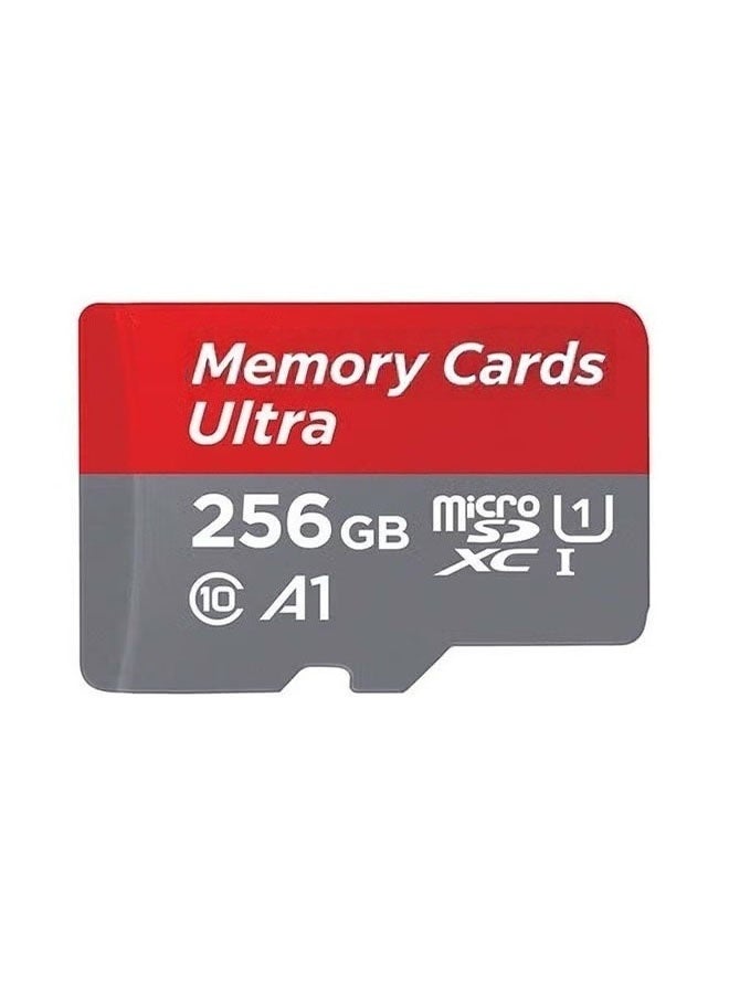256GB Micro SD card, SD memory card, 150MB/s R, suitable for smartphones, dashcam, sports cameras, surveillance and security cameras - Image 1