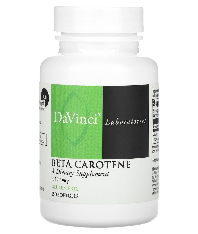 DaVinci Laboratories Beta Carotene 7500 mcg 180 Softgels