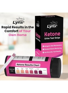 Leaping Lynx 30-Second Ketone Urine Test Strips - 150 Keto Test Strips with Extra-Long Handle - Clean & Easy Ketosis Testing for Keto & Low-Carb Diet - Test Urine for Ketones in Seconds, Quality Keto Urine Strips  - Image 2