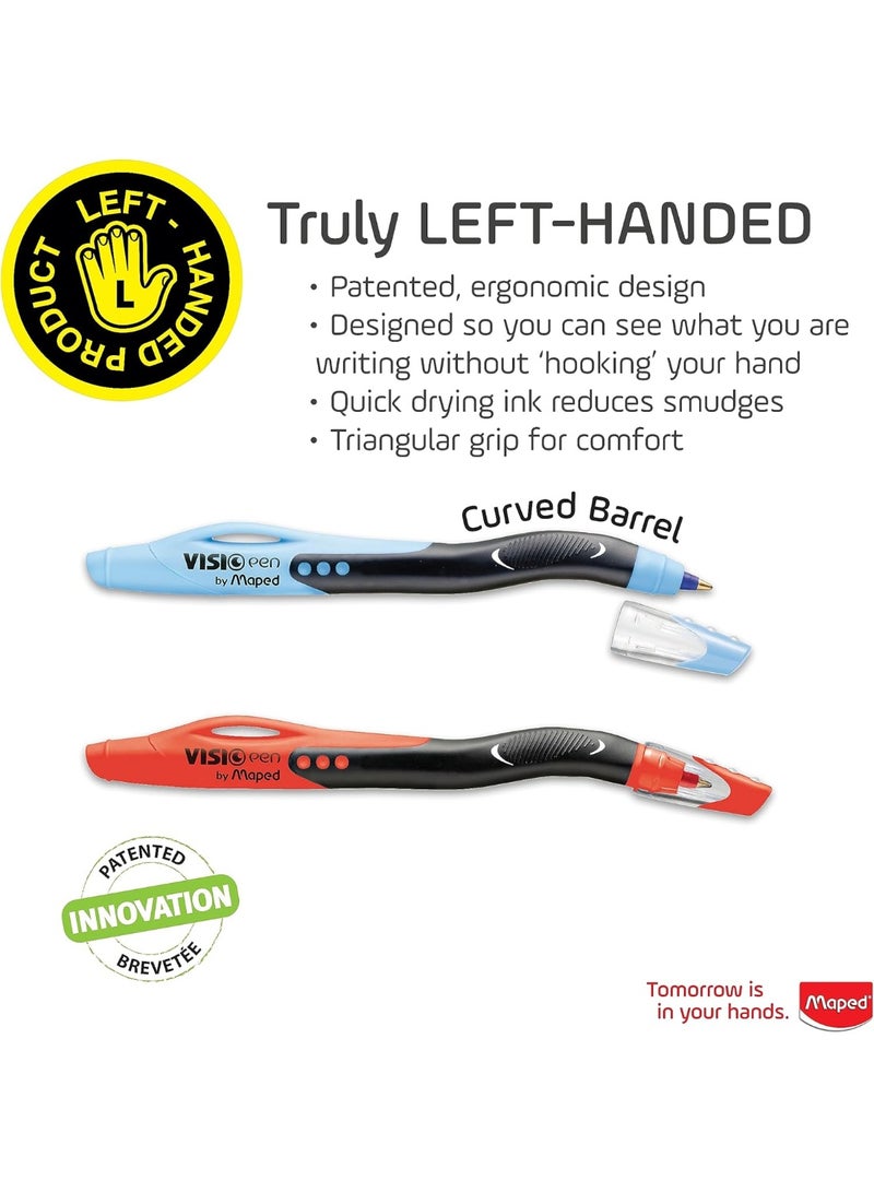 Maped أقلام مابيد فيزيو لليد اليسرى، عبوة من 3، ألوان متنوعة (224324) - Image 3