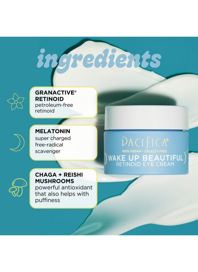 Pacifica - Beauty Wake Up Beautiful Retinoid Eye Cream & Overnight Retinoid Cream Set, Skincare, Moisturizer, Face Cream, For Dry, Aging, Sensitive Skin, Vegan, 0.5 Fl Oz And 1.7 Fl Oz (Set Of 2) - Image 1