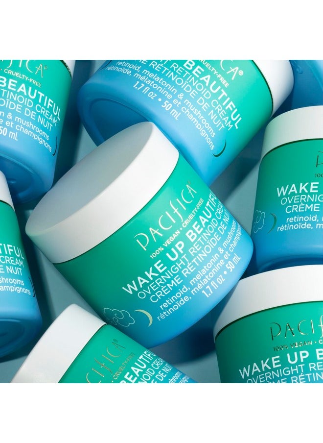 Pacifica - Beauty Wake Up Beautiful Retinoid Eye Cream & Overnight Retinoid Cream Set, Skincare, Moisturizer, Face Cream, For Dry, Aging, Sensitive Skin, Vegan, 0.5 Fl Oz And 1.7 Fl Oz (Set Of 2) - Image 1