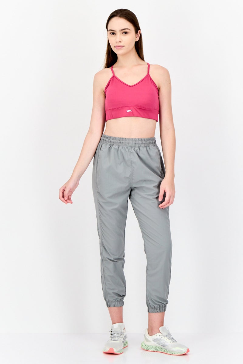 Reebok Women Sportswear Fit Padded Training Sports Bra, Pink - Image 4