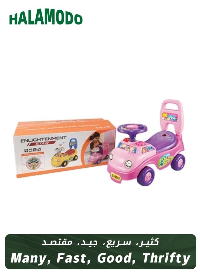 Children's Quad Scooter Free Wheel Ride-On Car Durable Comfortable Rich Unique Detailed Design