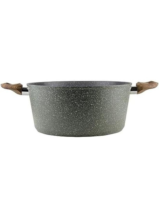British Chef Marble Coated Casserole With Lid- 5 Layer Construction Nonstick Coating- 26 & 30 Centimeter - Image 2