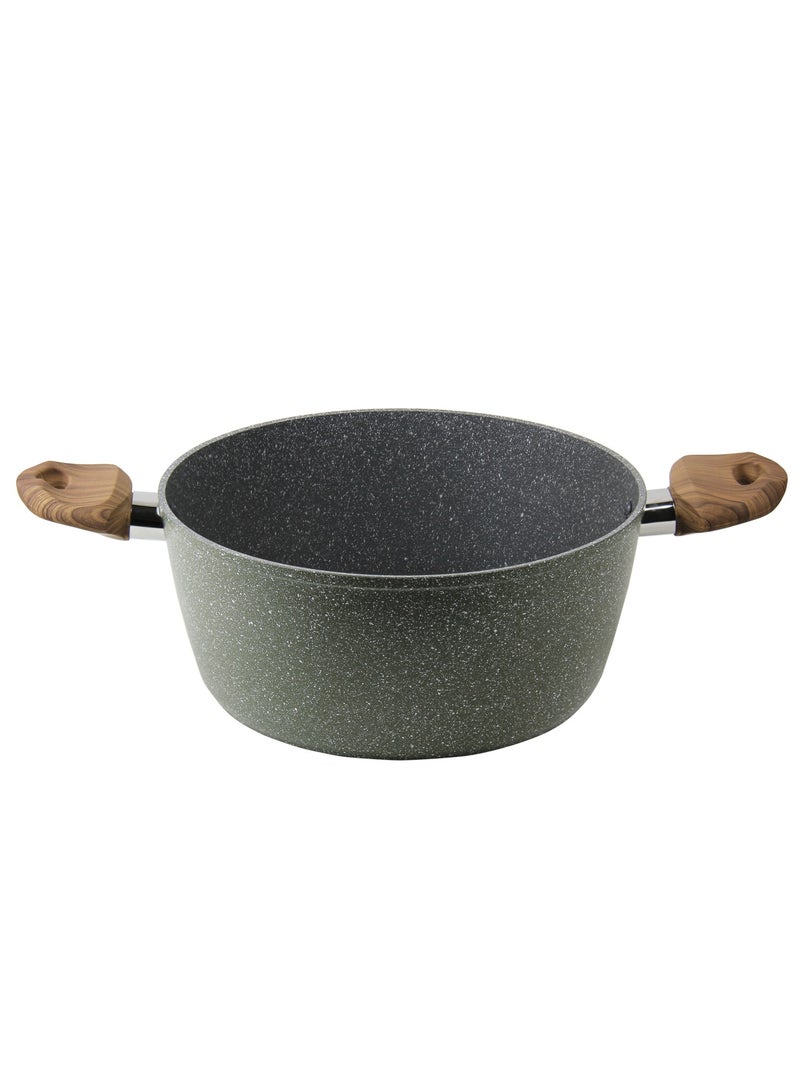 British Chef Marble Coated Casserole With Lid- 5 Layer Construction Nonstick Coating- 26 & 30 Centimeter - Image 4