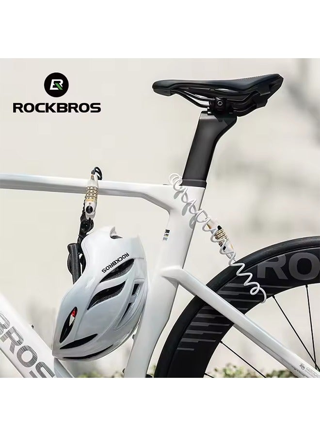 Rockbros ROCKBROS Cycling Lock Password Helmet Lock Creative Ultra-Light Cat Steel Bicycle Cat Lock Anti Theft Bike Lock Accessories - Image 2