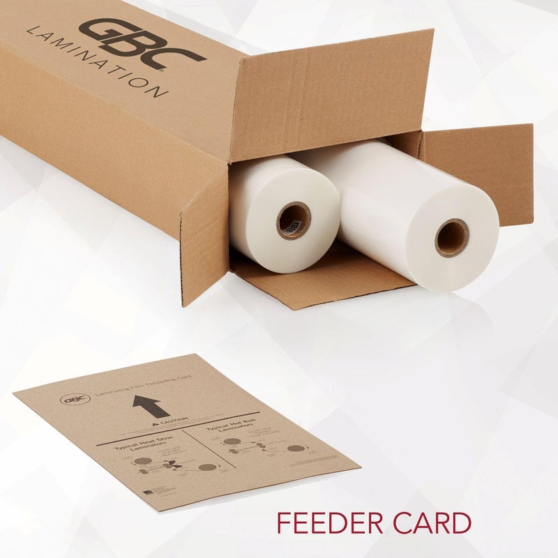 GBC Thermal Laminating Film Roll, 2 Pack, NAP I, 1" Poly-In Core, 1.5 Mil Laminate Rolls, 27" x 500', School Lamination (3126061) - Image 3