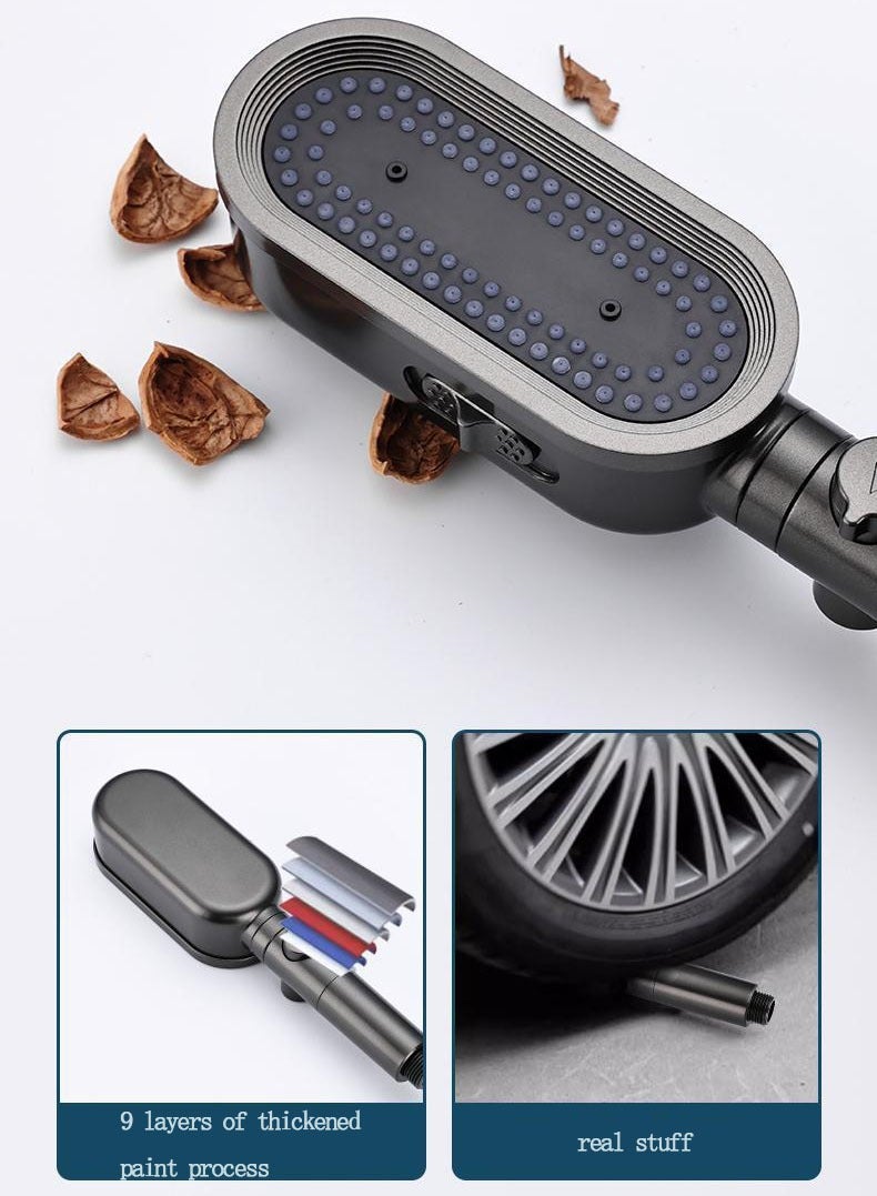 Pressurized Shower Head Shower Head Pressurized Handheld Filter Large Water Output - Image 3