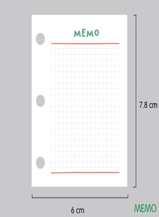 Moterm Refills for A9-Ring Planner- Memo and Weekly Inserts (3.1 inch x 2.36 inch) - Image 2