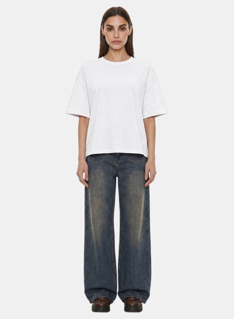 CTRL Initials Boxy Fit T-shirt - Women - Image 1