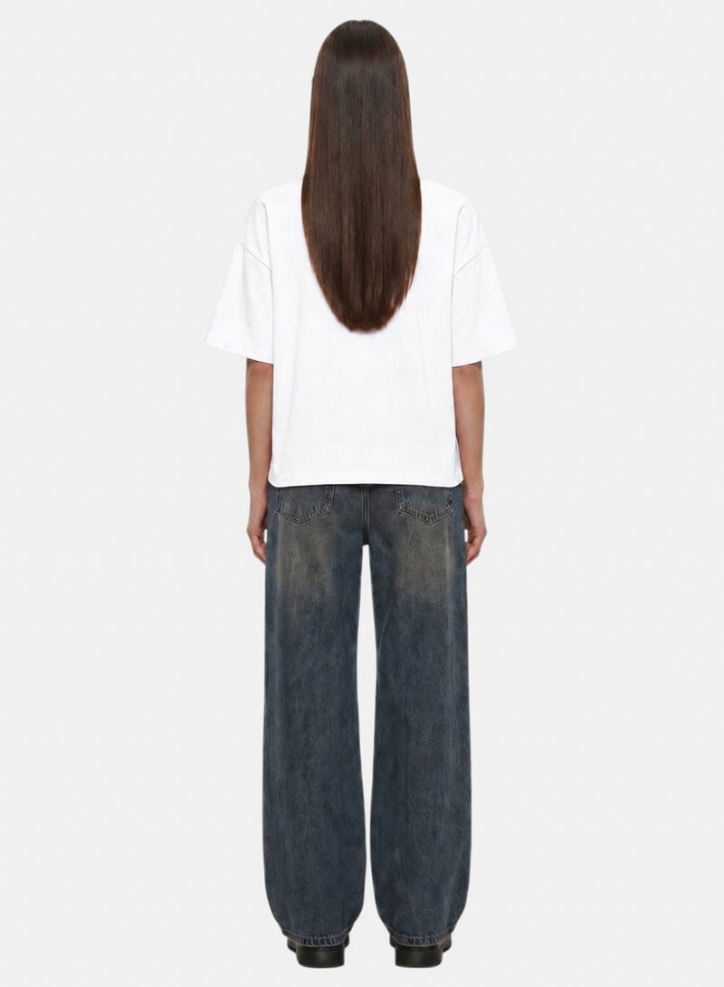 CTRL Initials Boxy Fit T-shirt - Women - Image 2
