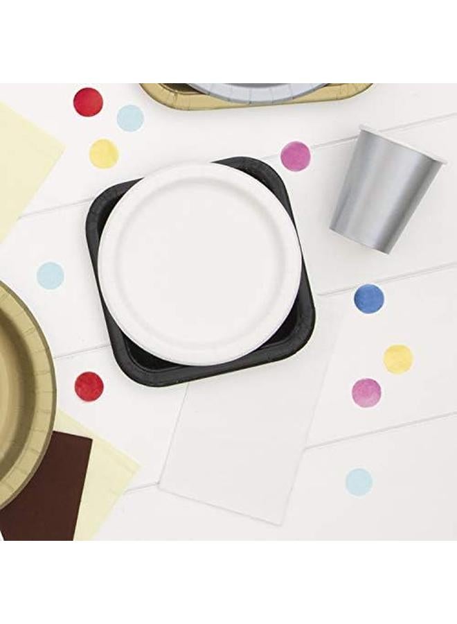 Unique Bright White Round Plates 7 Inch - Image 2