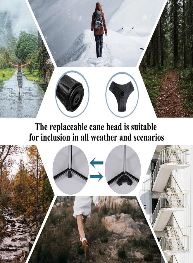 Winb Cane with Seat Foldable Chair Cane,Walking Stick Cane, Folding Walking Cane for Men & Women with Travel Bag and 2 Base Canes and Cushion for Outdoor Hiking - Image 4