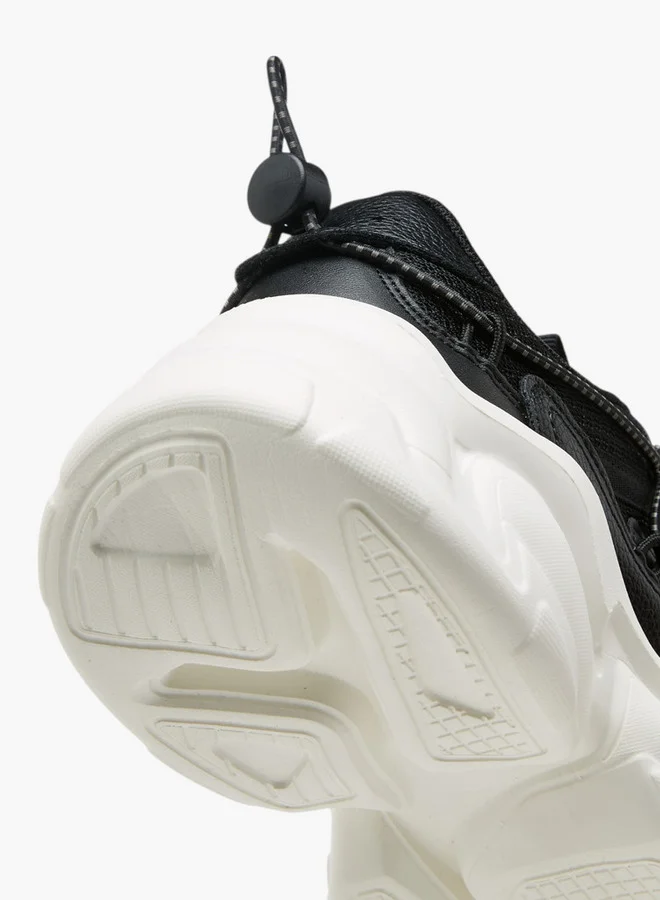 MISSY Panelled Chunky Sneakers with Lace-Up Closure
