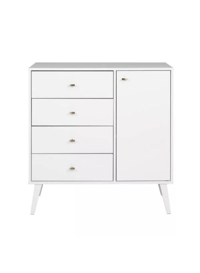 Al Home Minimalist White MDF Unit Drawers by Alhome 95x99 cm - Image 2