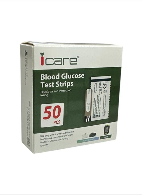An Easy -To -Use Accurate Strips To Measure The Blood Sugar Level From iCare 50 Pieces
