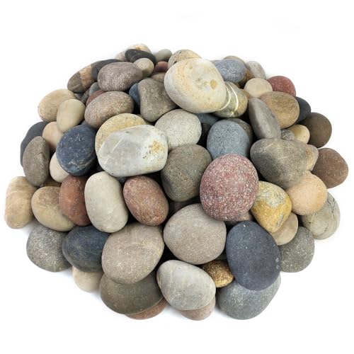 FANTIAN 20 lbs Large River Rocks for Outdoor Landscaping, 3-4 Inch Decorative Pebbles for Landscaping Garden Yard Paving Fish Tank Plant Crafting Walkways and Painting - Image 1