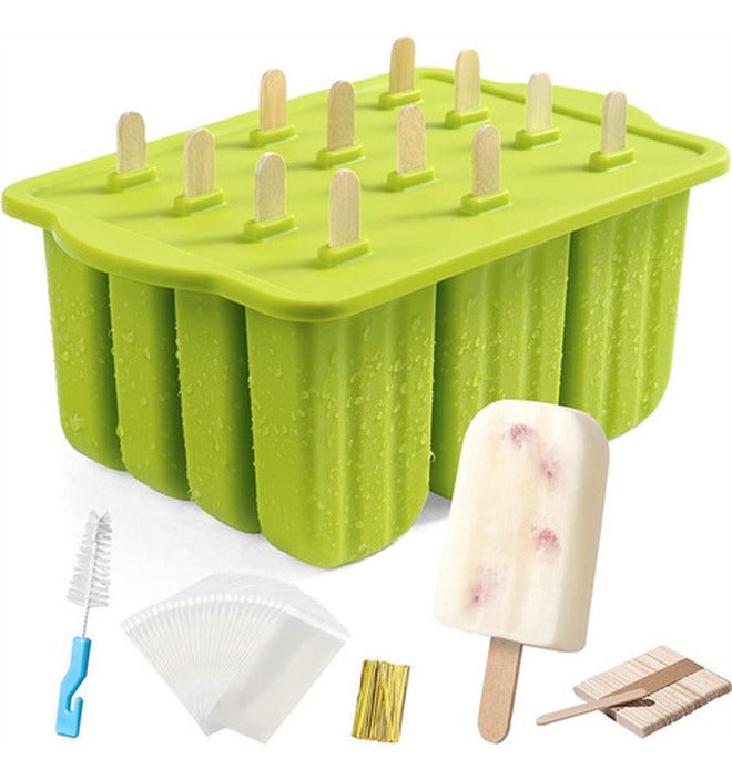 New 12-Cavity Silicone Popsicle Mold - Premium Aaa