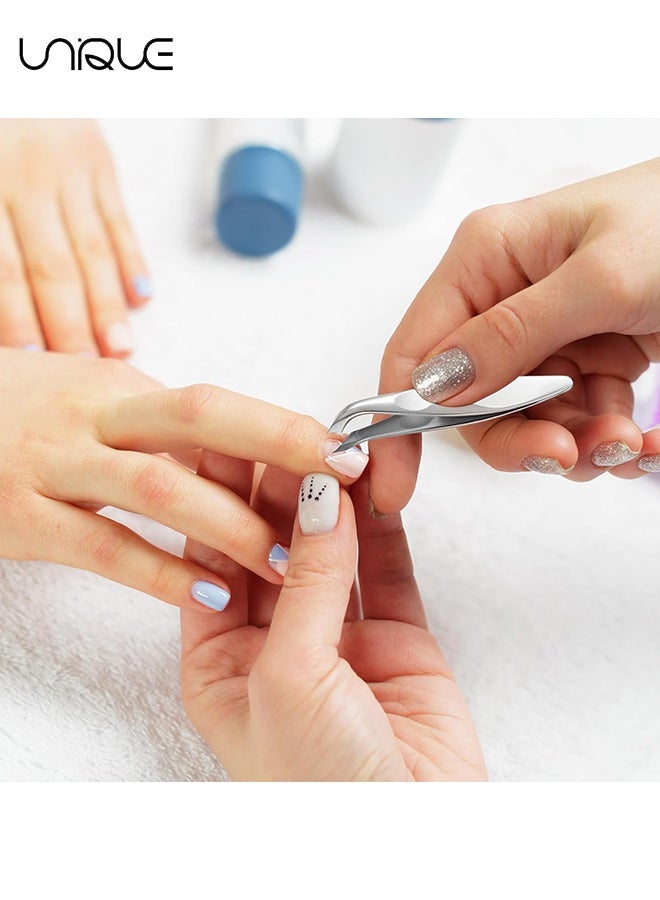 Unique 2 Pcs Mini Cuticle Cutter - Mini Cuticle Clipper Hangnail Clipper Trimmer Tweezers Professional Manicure Pedicure Nippers Precise Nail Trimmer for Trim Nail Dead Skin Hangnails - Image 5