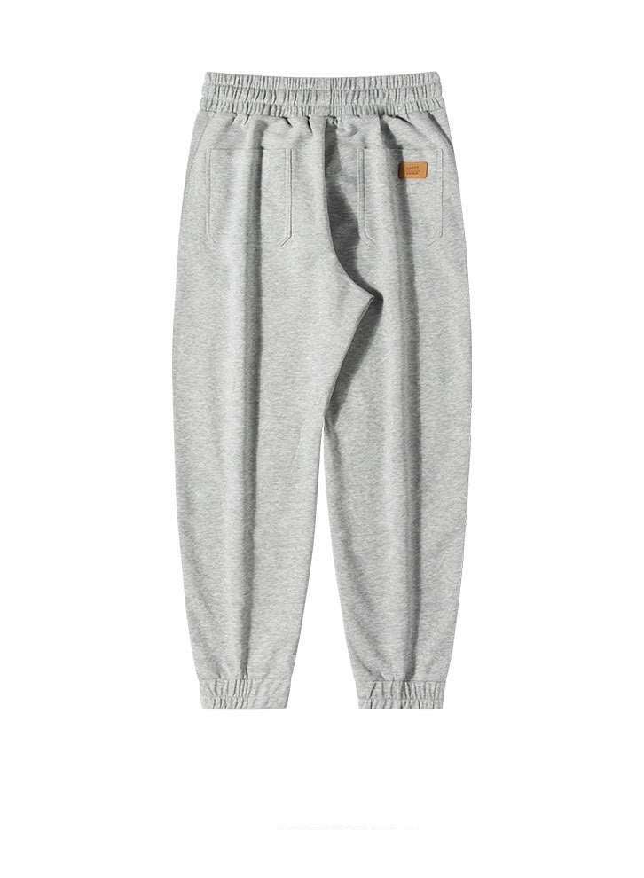 KUYING Men's Versatile Casual Knitted Ankle Tied Sports Cropped Pants  - Image 3