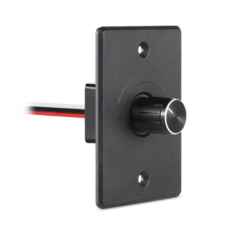 acegoo 12V Dimmer Switch, RV Light Dimmer High Side PWM Dimming Switch for Boat Camper Trailer Van Truck Cars, Works with LED Light Fixture, Halogen, Incandescent, Strip Lights - Image 1