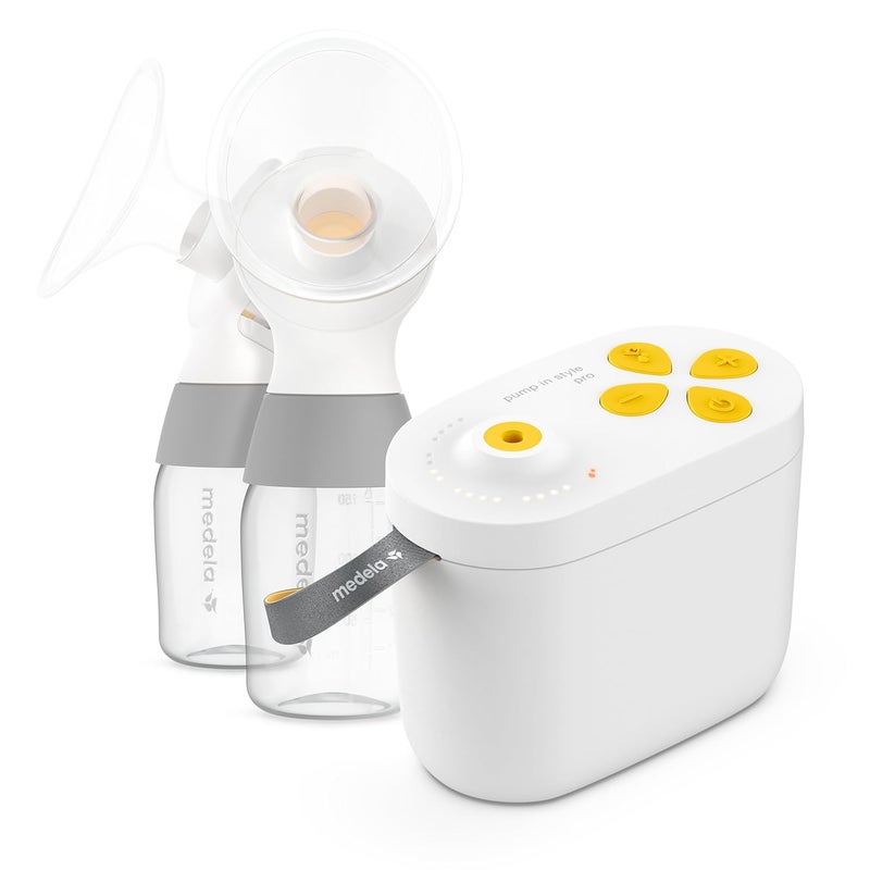 Medela New 2nd Gen Medela Pump in Style Pro Breast Pump Clinically Proven HospitalEfficiency Compact Portable Double Electric Pump with Bottles and PersonalFit Plus Breast Shields - Image 1