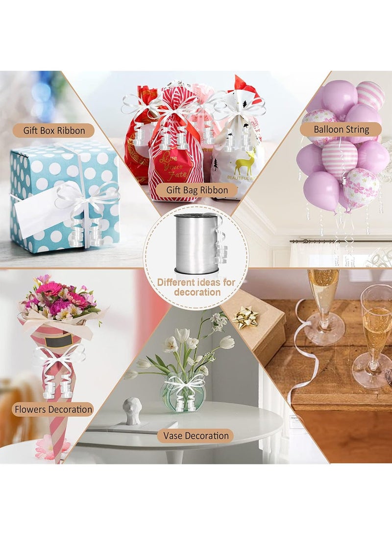 YOUGE 2 Pack Party Festival Attractive Decorative Elegant Lightweight Curling Ribbon 500 Yard, Curly Ribbon for Gift Wrapping, Balloon Ribbon, Balloon String, Thin Ribbon (Gold and Silver) - Image 5