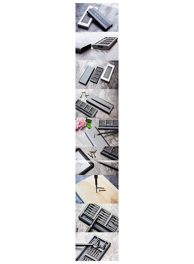 Xiaomi 24-Piece Mijia Wiha Magnetic Bits With Screw Driver Kit Black 3.1x7.1x1.2inch - Image 5