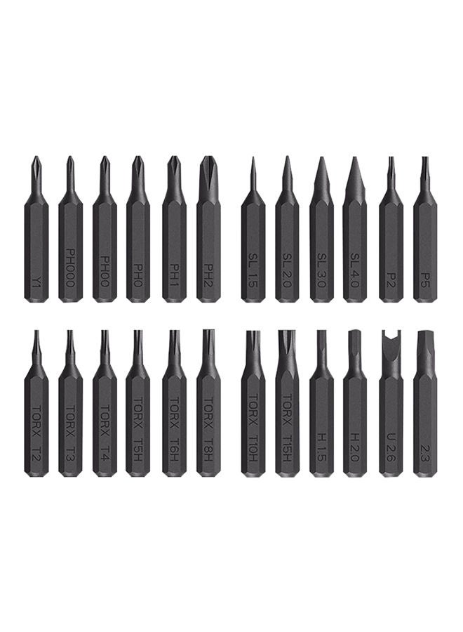 Xiaomi 24-Piece Mijia Wiha Magnetic Bits With Screw Driver Kit Black 3.1x7.1x1.2inch - Image 2