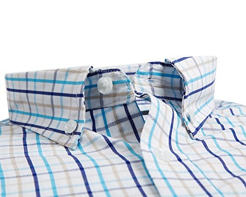 Double Pump Mens Button Down Shirts Cotton Long Sleeve Shirts Regular Fit (SL04A,XXL) - Image 2