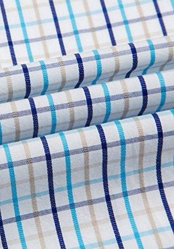 Double Pump Mens Button Down Shirts Cotton Long Sleeve Shirts Regular Fit (SL04A,XXL) - Image 4