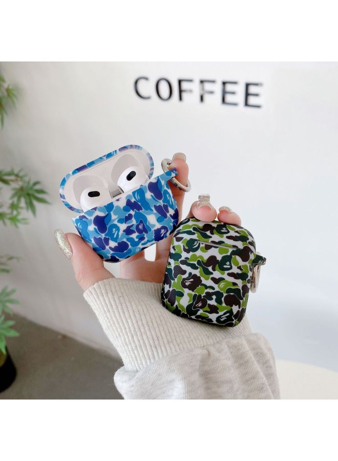 Internet Famous Ins Leopard Earphone Case Applicable Airpods4 Protective Case Silicone Soft Case Apple Earphone Case Wholesale-Color:Camouflage Powder -Applicable Models:Airpods Pro/pro2 Shared  - Image 3