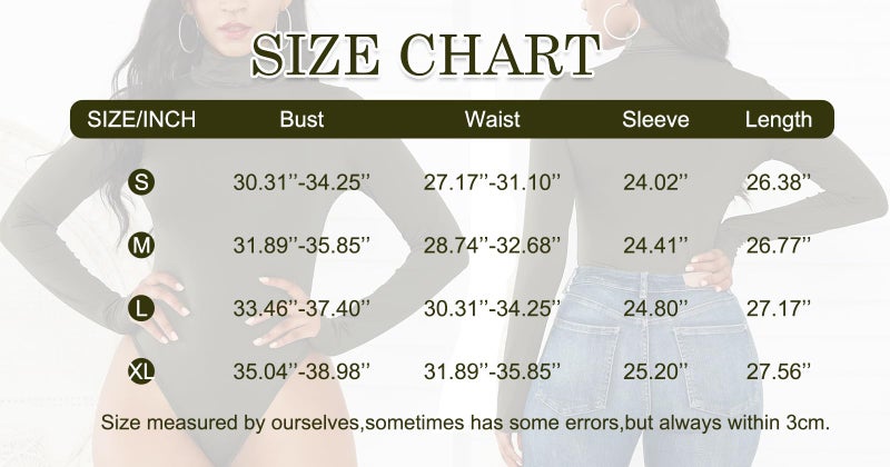 Sumtory Ladies Long Sleeve Turtleneck Bodysuit Stretchy Womens Leotard Tops Purple M - Image 5