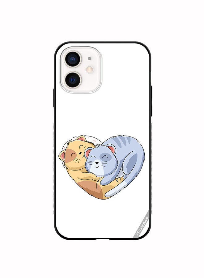 VR CREATIVE Protective Case Cover For Apple iPhone 11 Klover Cat Design Multicolour - Image 1