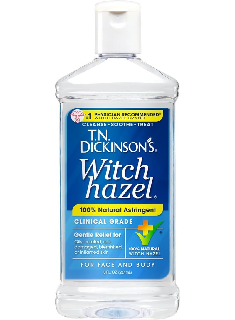 T.N. Dickinson's Witch Hazel 100% Natural Astringent for Face and Body, 8 fl oz