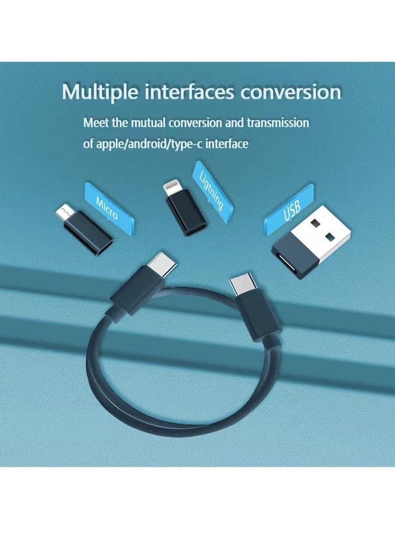 إلترازون ELTRAZONE Multifunctional Cable Storage Box - Organizes USB-C, Lightning, Type-C, and Micro Charging Cables, with SIM Card Ejector and Phone Holder - Image 2