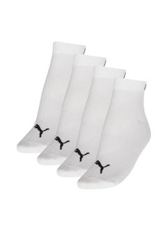 PUMA Quarter Plain Unisex Sock 4 Pack 